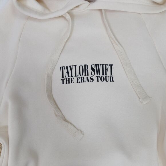 Taylor Swift The Eras Tour Beige Hoodie Size Medium NWOT - Picture 5 of 9